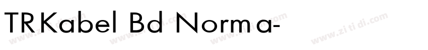 TR Kabel Bd Norma字体转换